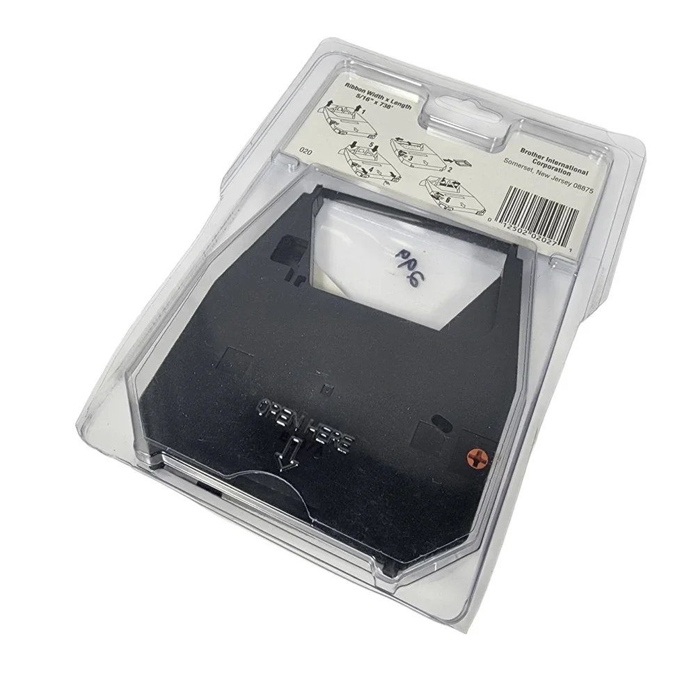 Brother 7220 Black Correctable Film Ribbons 1 Pack For EM WP CE CX HR TS Series‎